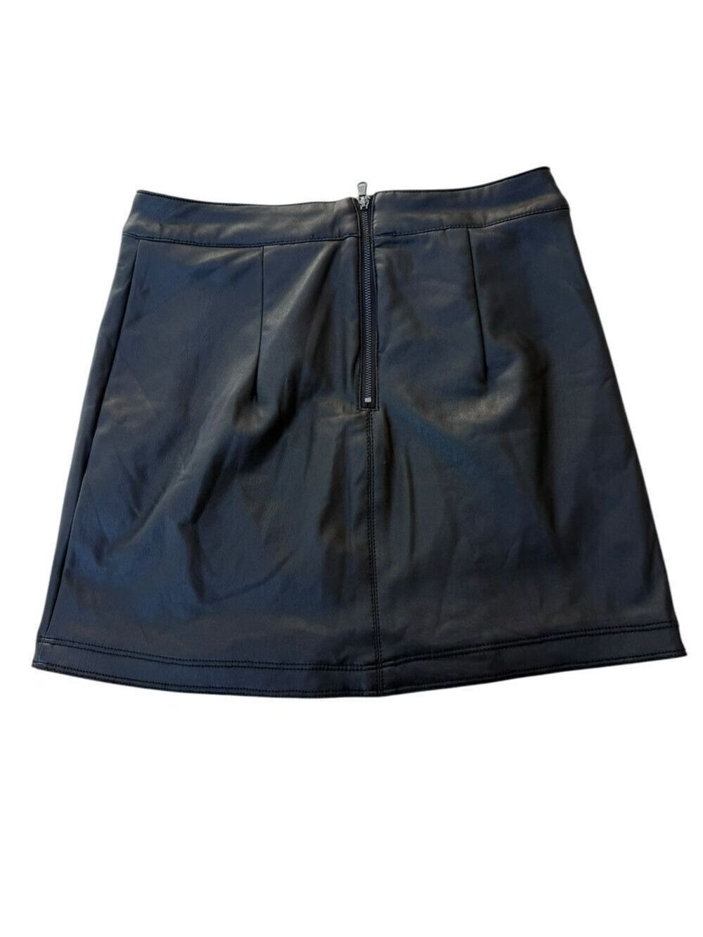 Z16 ReWash Faux Leather Lined Mini Skirt SzSm Like New - Picture 2 of 11